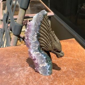 AMETHYST HAND CARVED DRAGON